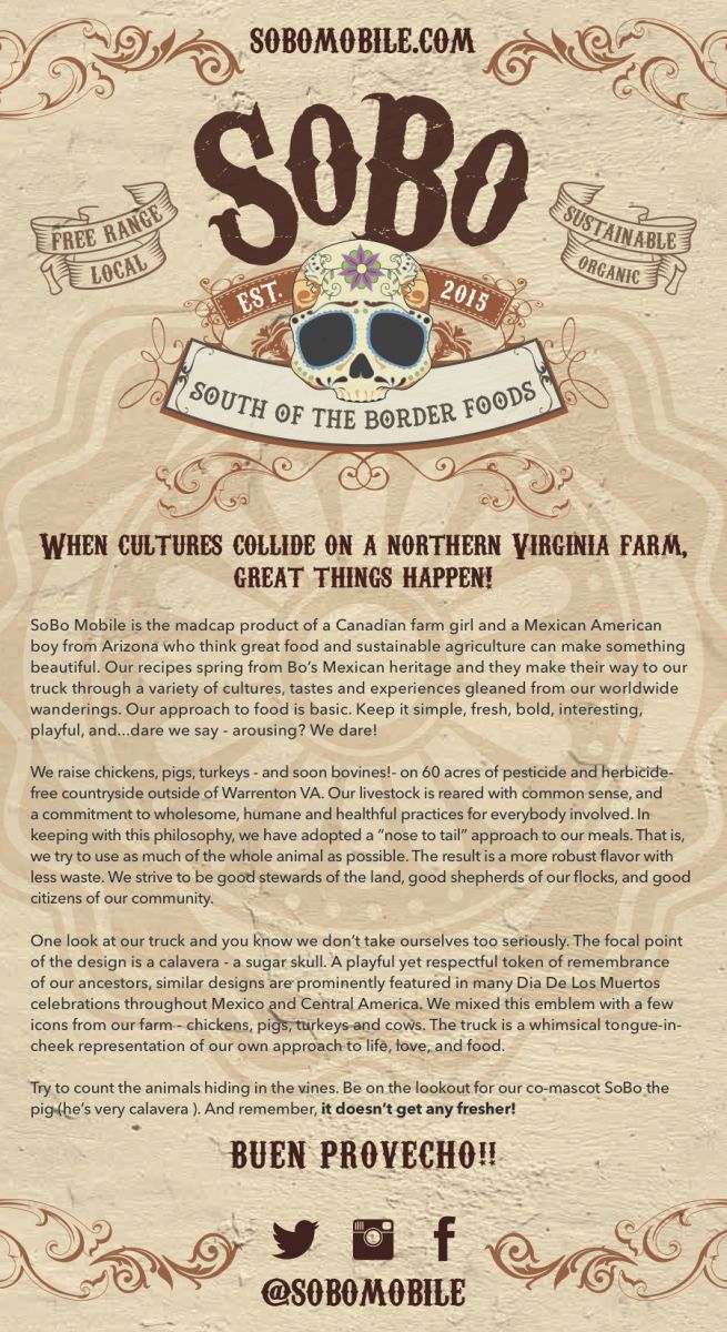 SoBo Food Truck Old Bust Head